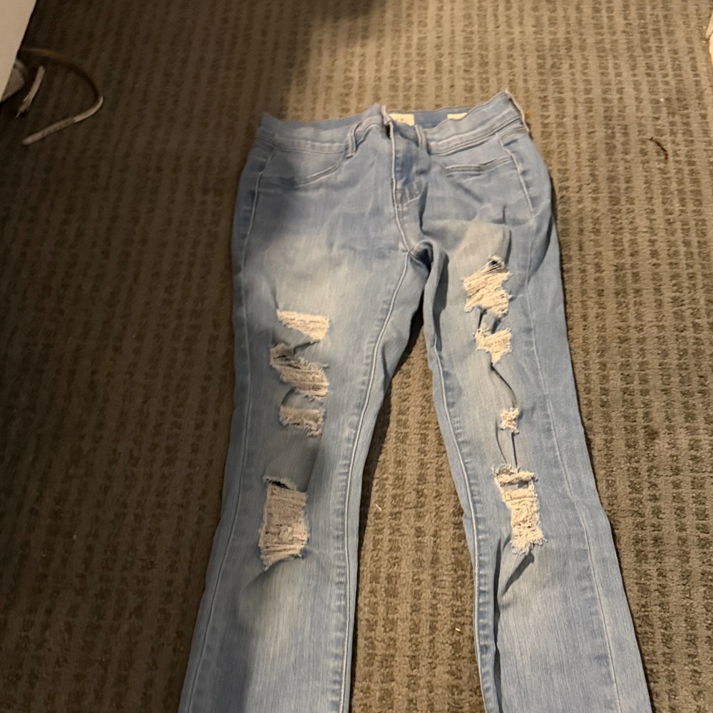 PacSun Light Blue Ripped Skinny Jeans
